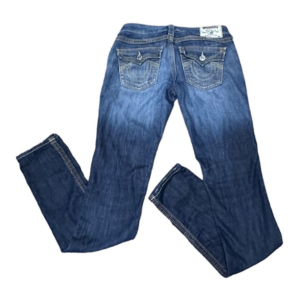 True Religion Straight Leg Low Rise Denim Jeans Size 26